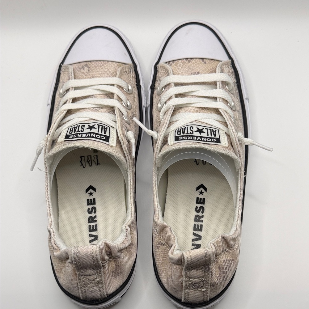 Converse Women's Chuck Taylor All Star Shoreline Slip-On, snake print design